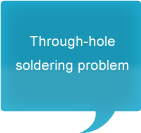 Through-hole soldering problem